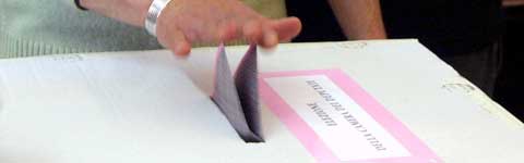 Un seggio elettorale