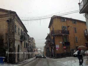 La neve sulla Tuscia
