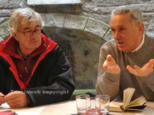 I rappresentanti sindacali in conferenza