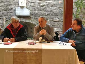 I rappresentanti sindacali in conferenza