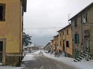 La neve sulla Tuscia
