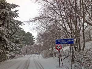 La neve sulla Tuscia