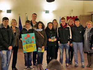 I ragazzi premiati nell'ambito del concorso "Just believe it"
