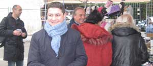 Alessandro Mazzoli a Orte per incontrare i pendolari