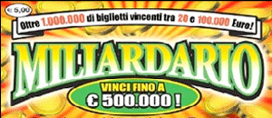 Un biglietto gratta e vinci