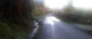 Il ghiaccio in Strada Costa Volpara