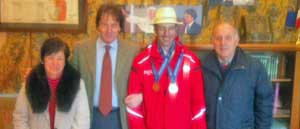Daniele Silvestri con Bigiotti e i genitori