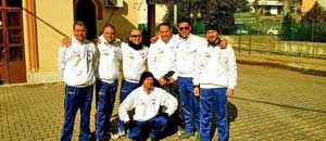 Il team che ha partecipato alla tre comuni