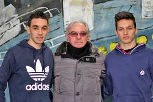 Brizi e Fauci con il professor Rondini