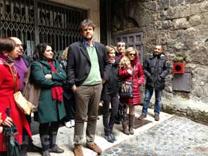 Filippo Rossi davanti al cinema Genio