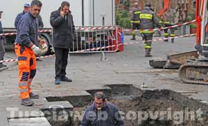 La voragine a piazza del Gesù