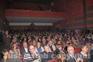Il pubblico in sala al teatro San Leonardo per Viva Viterbo