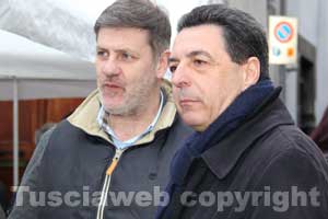 L'assessore Claudio Ubertini e il sindaco Giulio Marini