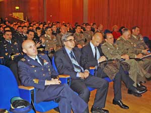 Alessandro Ruggieri con i vertici militari