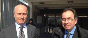 L'ex sindaco di Ronciglione Massimo Sangiorgi e l'ex presidente della proloco Luciano Camilli