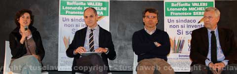 Raffaella Valeri, Aldo Bellocchio, Francesco Serra e Leonardo Michelini