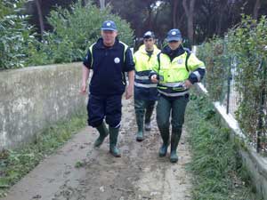 I volontari Aeopc di Tarquinia