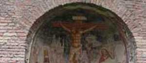 Uno degli affreschi della chiesa di San Francesco