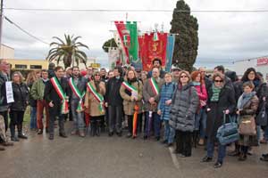 La manifestazione ad Albinia