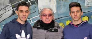 Brizi e Fauci con il professor Rondini