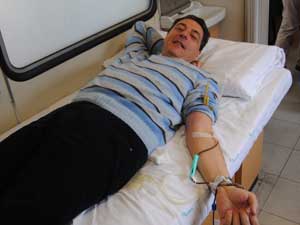 Il sindaco Marini dona il sangue per l'Avis