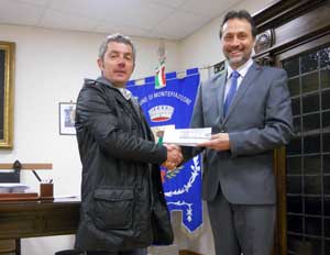 Massimo Salviani insieme al sindaco Luciano Cimarello