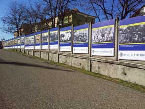 Il muro gialloblù allo stadio Rocchi v