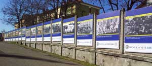 Il muro gialloblù allo stadio Rocchi v