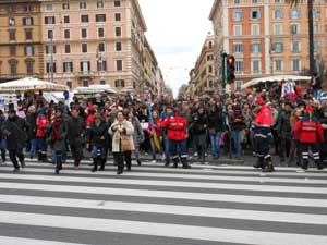 L'Anc in azione a Roma per l'Angelus