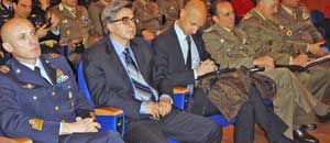 Alessandro Ruggieri con i vertici militari