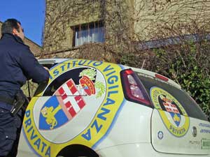 La vigilanza privata in azione