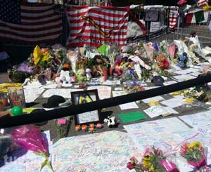Il luogo dell'attentato