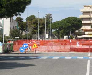 I lavori su viale dei Navigatori