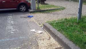 Il degrado a viale Trento