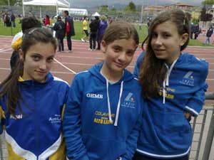 Le atlete di Alto Lazio Colavene