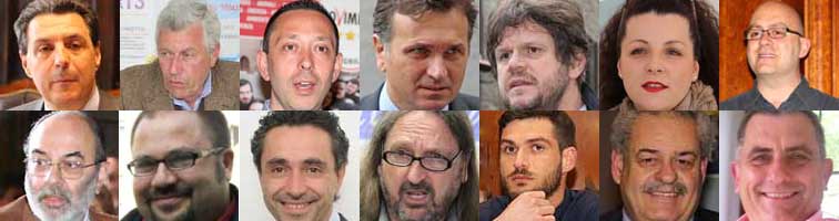 Viterbo - I quattordici candidati sindaco