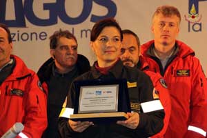 La premiazione dell'oscar per la sicurezza in mare