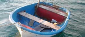 Il salvataggio dei due ragazzi in barca