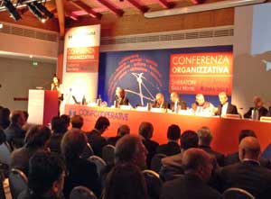 Un'immagine dell'incontro di Confcooperative
