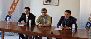 Paolo Pizzi, Francesco Oddo e Gianmaria Santucci