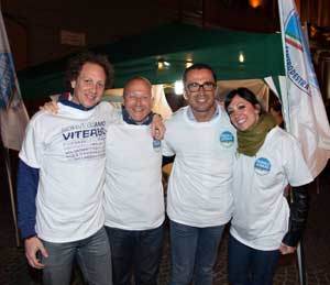 Il gazebo di Fratelli d'Italia 