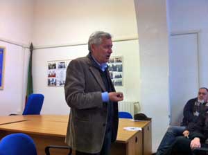 Leonardo Michelini all'incontro di Grotte Santo Stefano