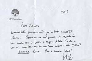 La lettera di Fini a Marini
