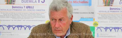 Il candidato del centrosinistra Leonardo Michelini