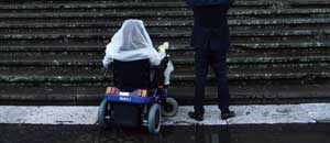 Una foto della mostra "Io qui non posso entrare"