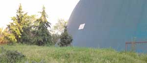 L'erba fuori dalla palestra di Orte