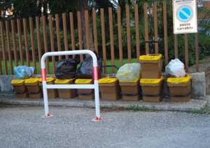 La raccolta porta a porta a Civita Castellana
