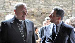 Il vescovo Fumagalli e il sindaco marini
