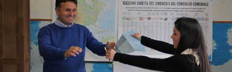 Gianmaria Santucci al voto