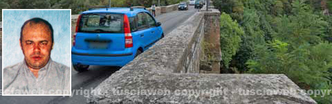Civita Castellana- Ponte Clementino- Nel riquadro a destra Gennaro De Luca